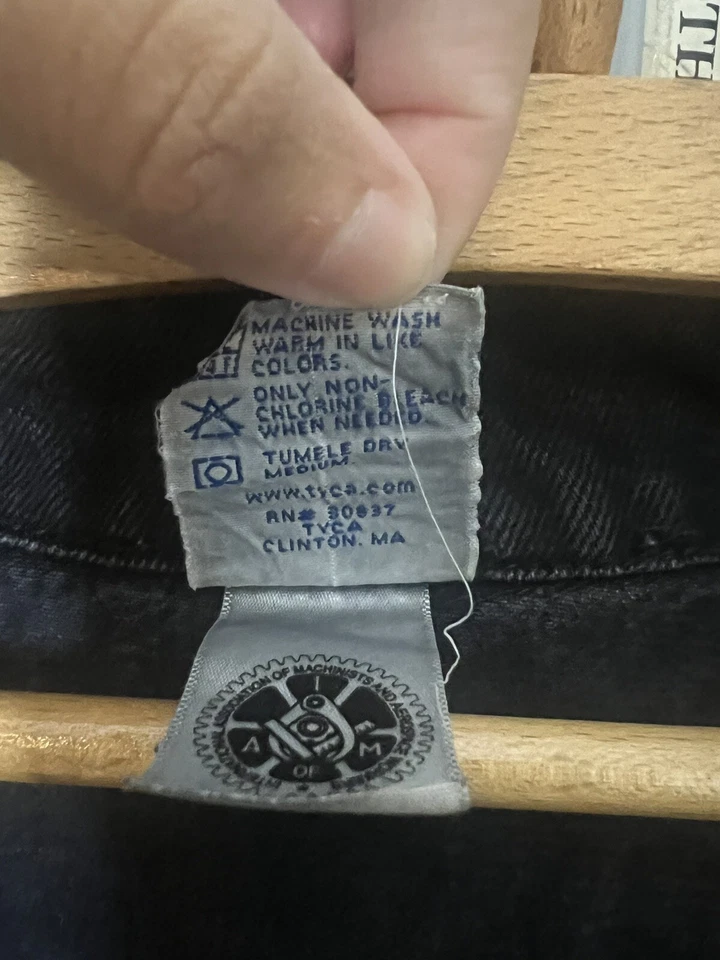 Chaleco de Colección Tyca Asociación de Maquinistas y Trabajadores Aeroespaciales Negro Denim Plus 6X Foto 4 de 4