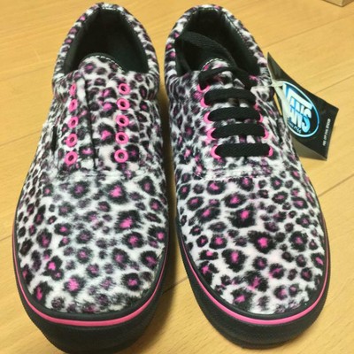 vans pink leopard print