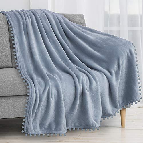 Pom Pom For Couch Soft Fleece Cozy Pompom Fringe Sof...