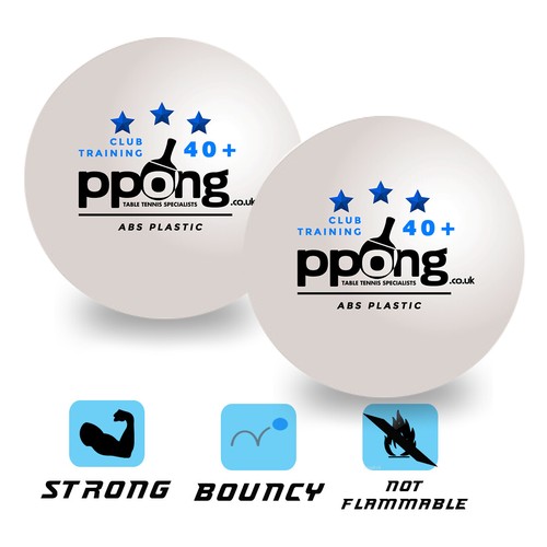 PACK OF 12 PLAIN WHITE PING PONG / TABLE TENNIS BALLS eBay