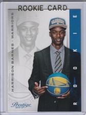 HARRISON BARNES ROOKIE CARD 2012 Prestige Basketball RC GOLDEN STATE WARRIORS