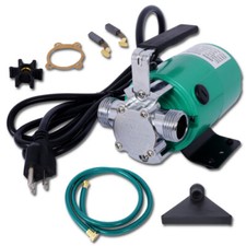 Water Transfer Pump 115v 330 Gallon Electric Utility Pump W6 Water Hose Kit
