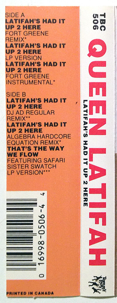 Queen Latifah - Latifah's Had It Up 2 Here (Cass, Maxi, SR