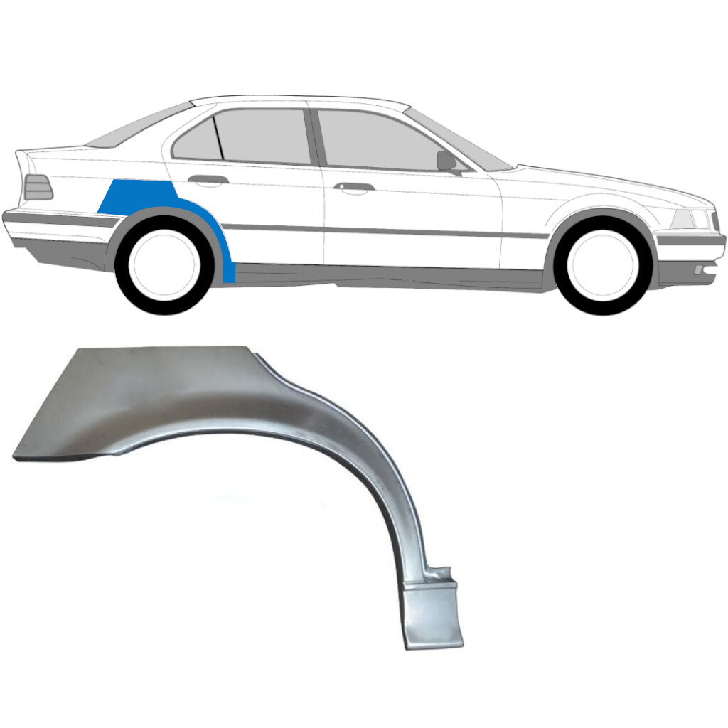 BMW 3 E36 1990-2000 SALOON REAR WHEEL ARCH REPAIR PANEL / RIGHT RH
