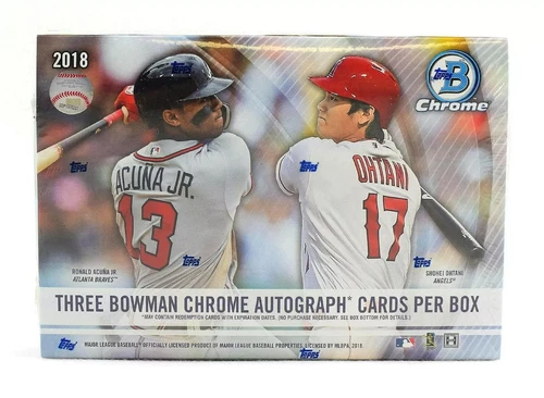 2018 Bowman Chrome Baseball HTA Choice Hobby Box... Factory Sealed!!!
