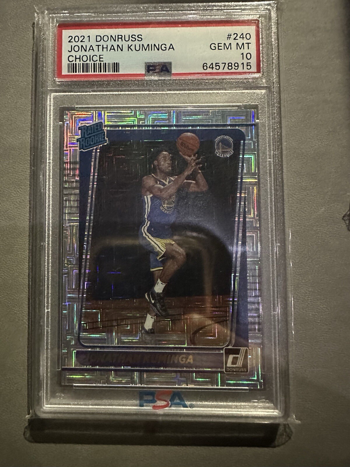 JONATHAN KUMINGA 2021 DONRUSS CHOICE RATED ROOKIE RC #240 PSA 10 SP