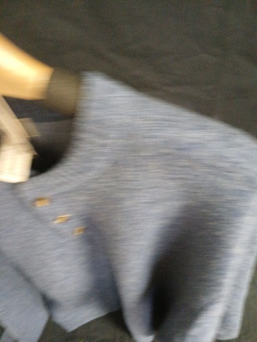 LL Bean Sweater Mens Large Blue Ragg Lambs Wool Henley Pullover Knit Outdoor - Picture 5 of 8