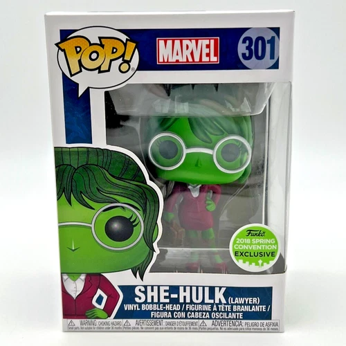 Funko POP! Marvel Comics SHE-HULK #301 Spring Convention Exclusive w/Protector