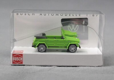 BUSCH 52722 H0,1:87 VW 181 Kurierwagen The Thing, Neongrün NEUWARE!