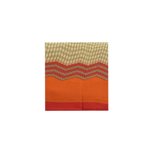 Vintage Brown Sarees 100% Pure Silk Georgette Printed Sari 5YD Craft Fabric - Picture 6 of 6