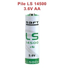Piles LS 14500 SAFT Lithium 3.6v Jetable Lsa 2400 Er14500 Er14505 LS14500 Sl76