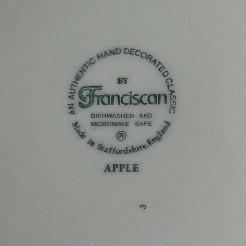 FRANCISCAN Apple Dinner Plates Lot of 4 10.75" Made in England 3242 - Picture 4 of 6