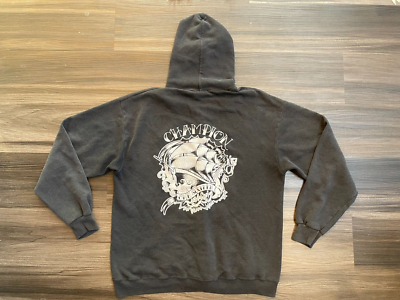 VTG CHAMPION HOODIE Hardcore Straight Edge 2000s Bridge Nine SXE