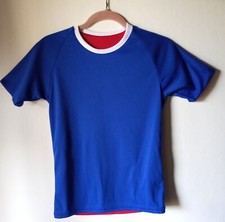 MVP Red Blue reversible Youth M team sports jersey short sleeve soccer shirt
