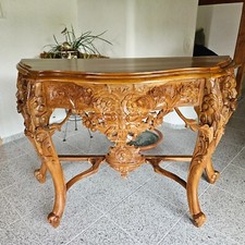 Kommode / Beistelltisch / Schränkchen Truhe Kasten Ablage Regal geschnitzt Kunst