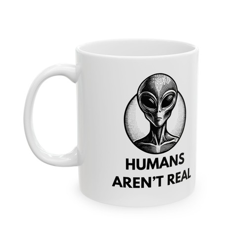 Lustige Alien Keramiktasse, einzigartiges Geschenk für Kaffeeliebhaber, schrullige Teetasse, seltsam - Bild 5 von 11