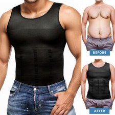 Men Body Shaper Slimming Tummy Vest Compression Shirt Tank Faja camisa de hombre