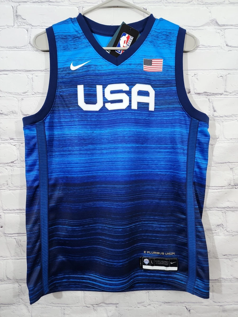 Nike Dry NBA Authentics Team USA Basketball Jersey Blank Youth