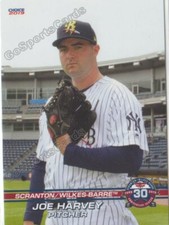 2019 Scranton Wilkes Barre RailRiders Joe Harvey RC Rookie NY Yankees