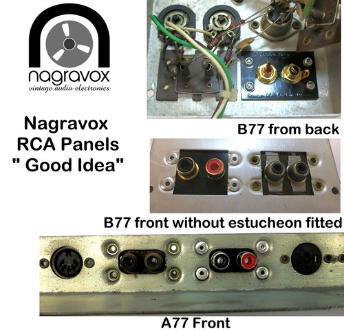 Revox RCA sockets panel A77, B750, A50, A78, B740, A40 A700 & others - Picture 7 of 19
