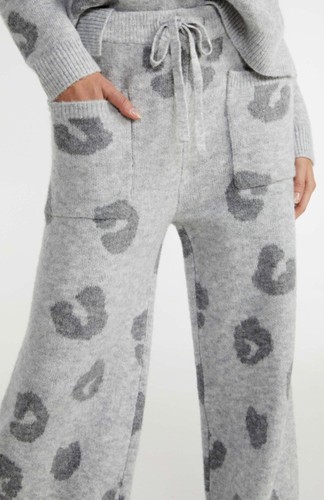NEW WITH TAGS LADIES PETER ALEXANDER GREY MARLE LEOPARD KNIT PANTS PLUS SIZE 3+ - Picture 8 of 10