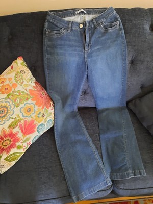 Lee Slender Secret jeans lower on the waist size 10 med. wash straight/boot (?)