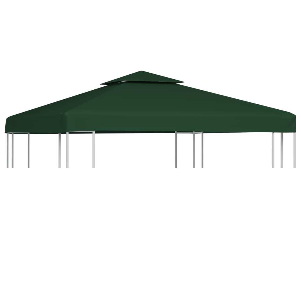 vidaXL Gazebo Cover Canopy Replacement 310 g / m虏 Green 3 x 3 m