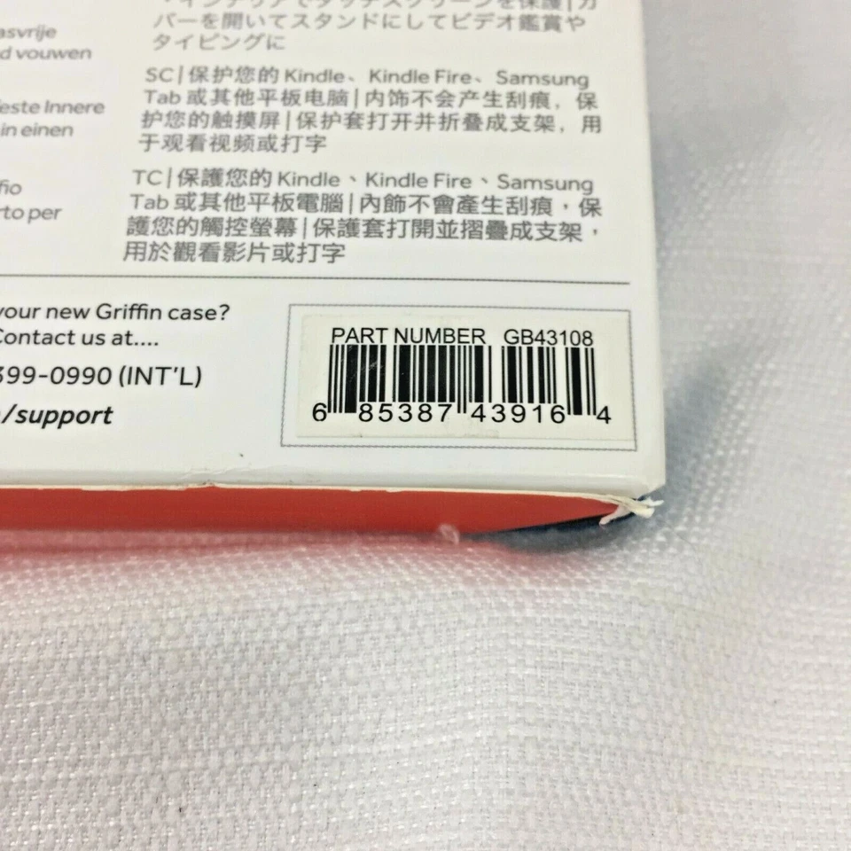 Tabletas Griffin Universal Folio 7"-8.5" Lectores Electrónicos Azul Modelo # GB43108 NUEVO Foto 3 de 4