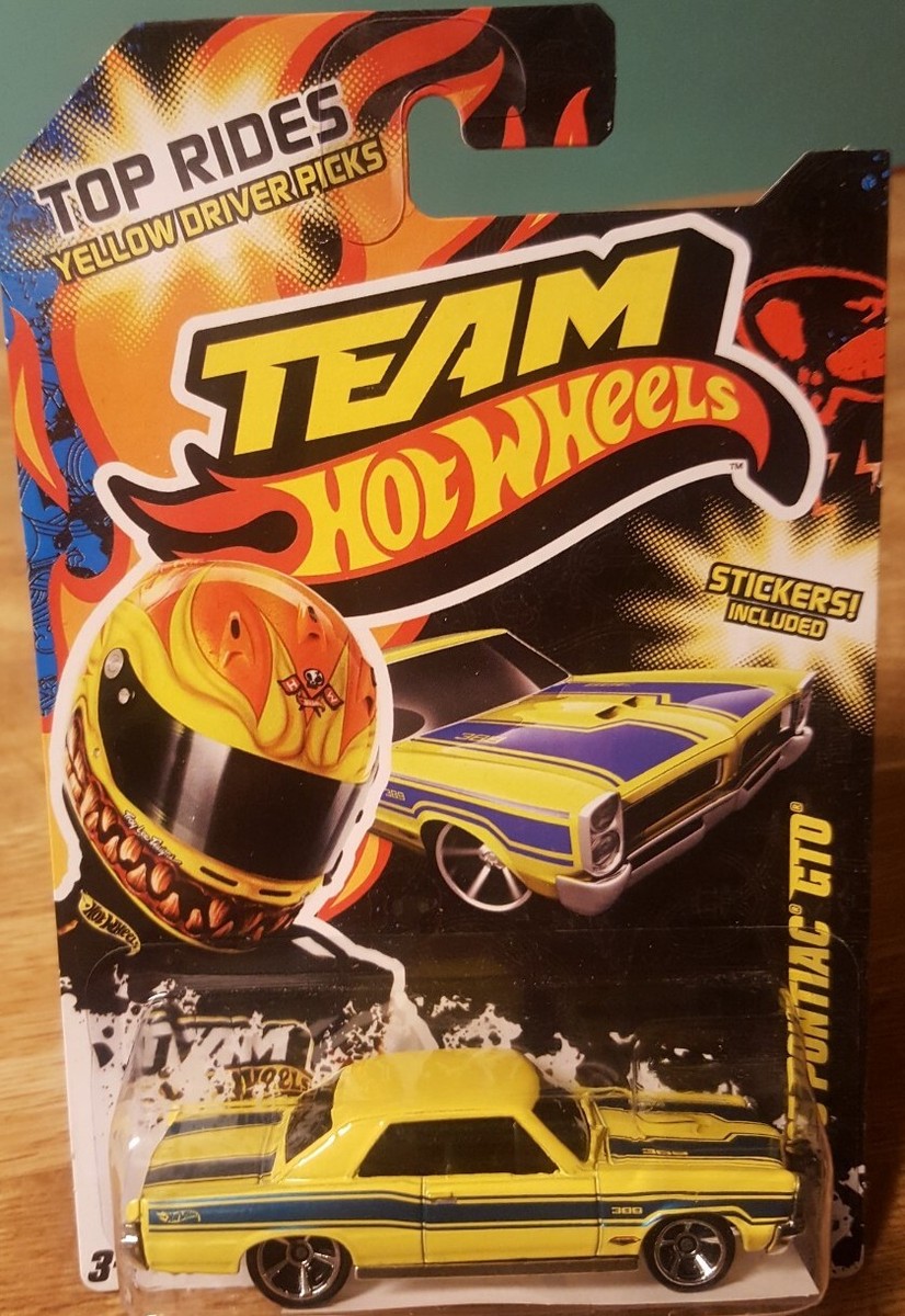 Hot Wheels Top Rides Yellow Driver Pick Team HW '66 Pontiac GTO 1