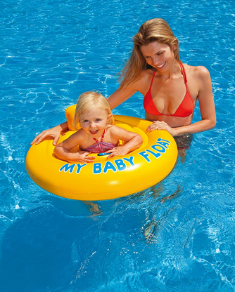 CIAMBELLA SALVAGENTE GONFIABILE BABY FLOAT MUTANDINA INTEX Ø CM. 70 - Foto 3 di 4