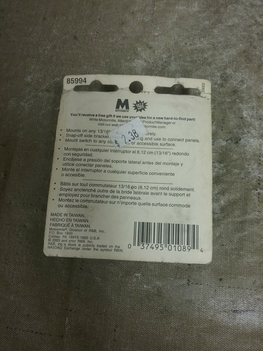 85994 Motormite Single Hole Round Switch Mounting Panel | eBay