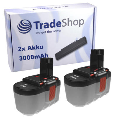 2x Akku 3000mAh 24V f. BOSCH PSB24 VE-2 GSR 24 VE-2 PSB 24 VE-2 BAT031 Battery