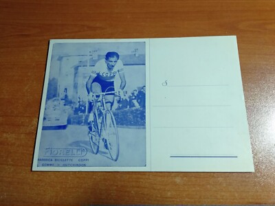 Postcard Cycling/Cycling FAUSTO COPPI Ed. Fiorelli 1950s Original