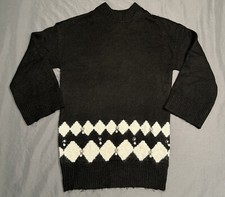 H&M Appliquéd Knit Sweater Dress