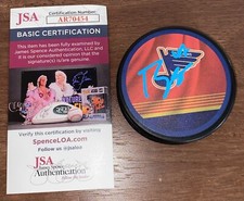 Torey Krug Signed Autographed Reverse Hockey Puck St. Louis Blues JSA