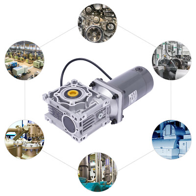 DC 12V/24V 50K Worm Gearbox Gear Motor Electric Motor Reducer 120W 1800RPM