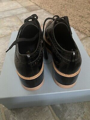 PRADA Shoes | Spazzolato Calzature Donna Oxford | Nero + Orchidea | SIZE 41