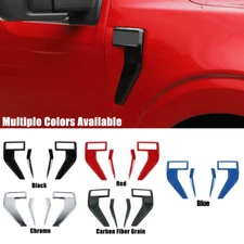 Exterior Side Fender Air Vent Outlet Badge Emblem Trim Cover For Ford F150 2021+