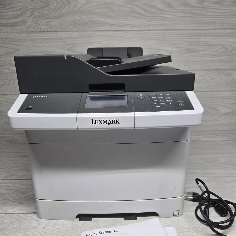 Lexmark CX410de All-In-One Color Laser Printer Scanner 38680 Page Count - Image 3 of 4