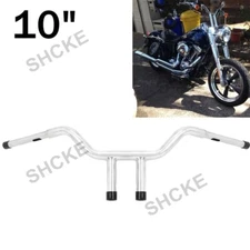 Chrome MX T Bar 10" Handlebar 1.25'' For Harley Dyna Softail Sportster FLHR