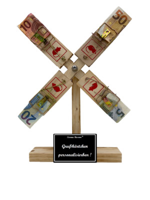 Eiserne Reserve   Windmühle Personalisierbar Geldgeschenk - Geschenkidee Namen