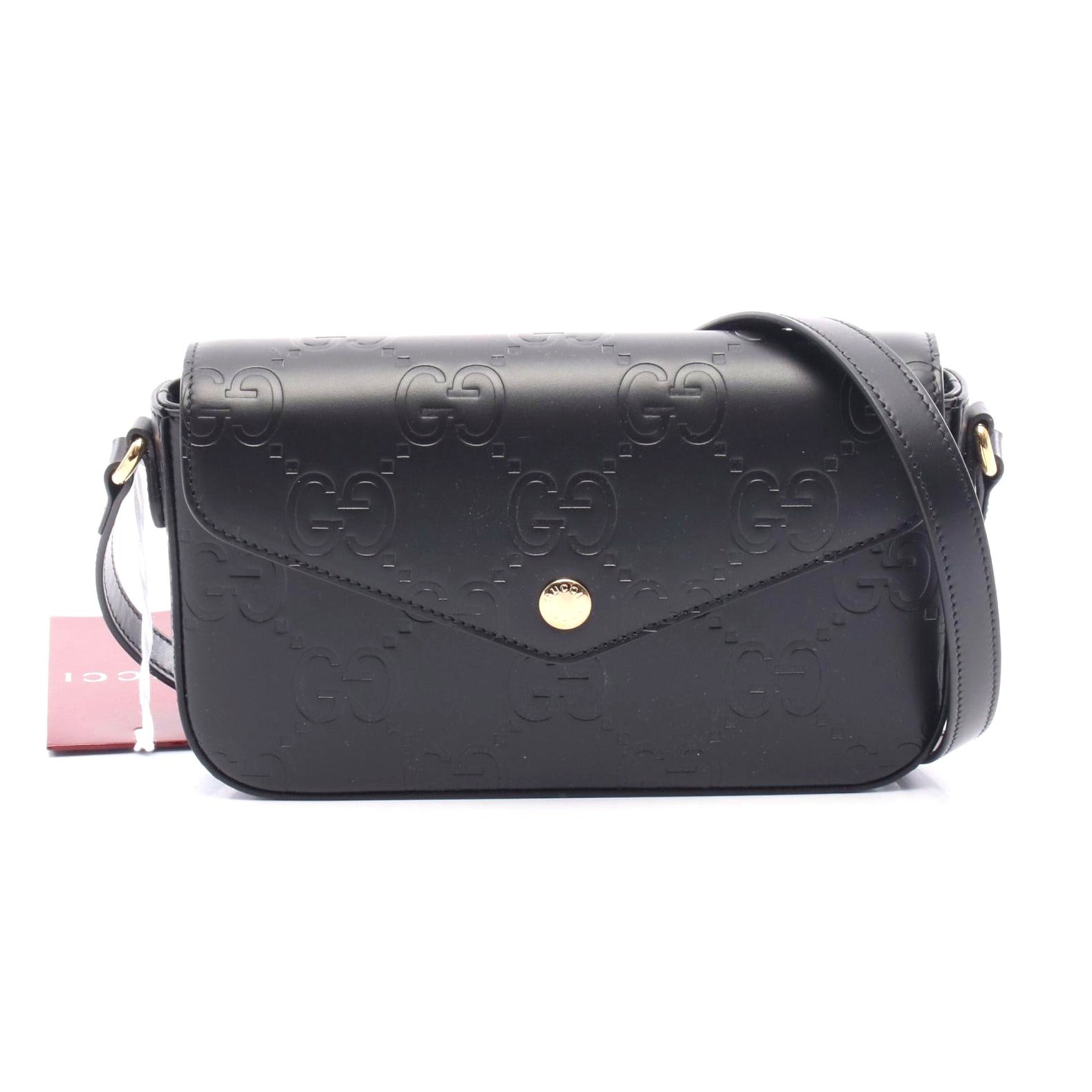 Gucci GG Super Mini Leather Crossbody Shoulder Bag  