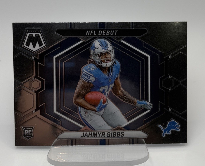 Jahmyr Gibbs 2023 Panini Mosaic Football NFL Debut #ND-10 RC Detroit Lions