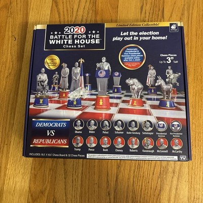 2020 Battle For The White House CHESS SET Republican VS Democrat NEW in BOX