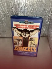 Grizzly Vhs Case Beta Tape Rca Colombia Video Clamshell Clam Case