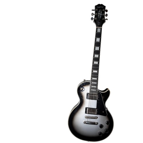 Epiphone Les Paul Custom Silver Sunburst 6-String 22-Fret Electric Guitar