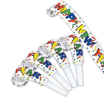 New Years Eve Party 16'' Blowouts 10 Pack Paper New Years Eve Party Favors