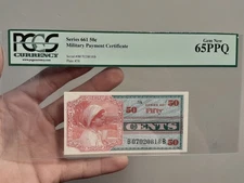 MPC 661 Fifty Cent PCGS 65 PPQ