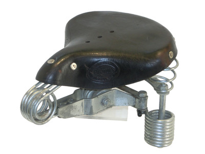 Lepper Primus Holland Kinder Fahrradsattel gefederter Leder Fahrrad Sattel Nr. 3