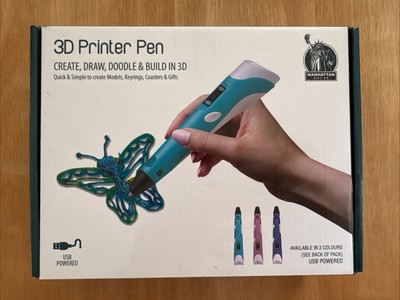 Manhattan Gift Co - 3D Printer Pen - USB Powered - 3m Of PVA Plastic Included